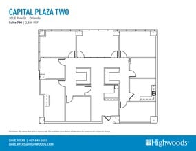 301 E Pine St, Orlando, FL à louer Plan de site- Image 1 de 1