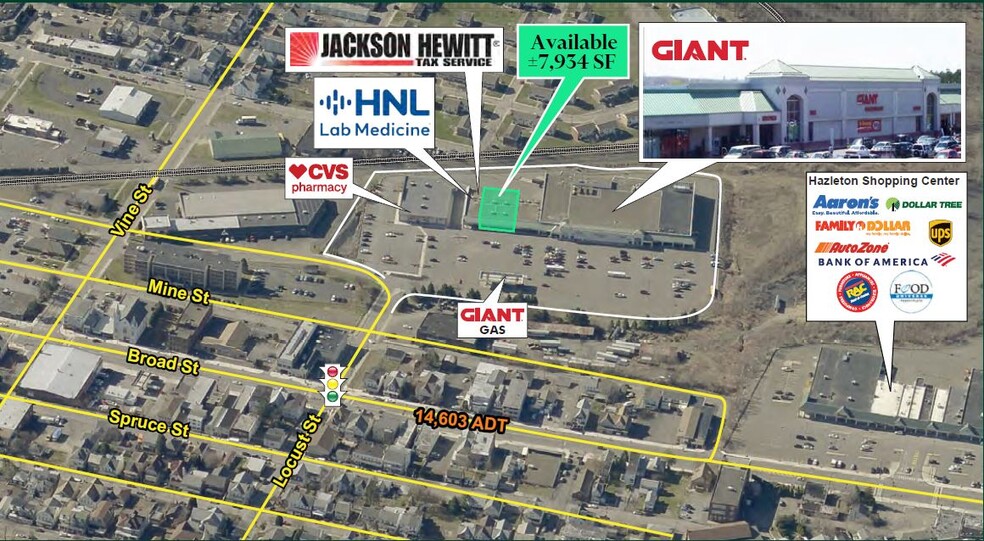 70 S Locust St, Hazleton, PA à louer - Photo du bâtiment - Image 1 de 3