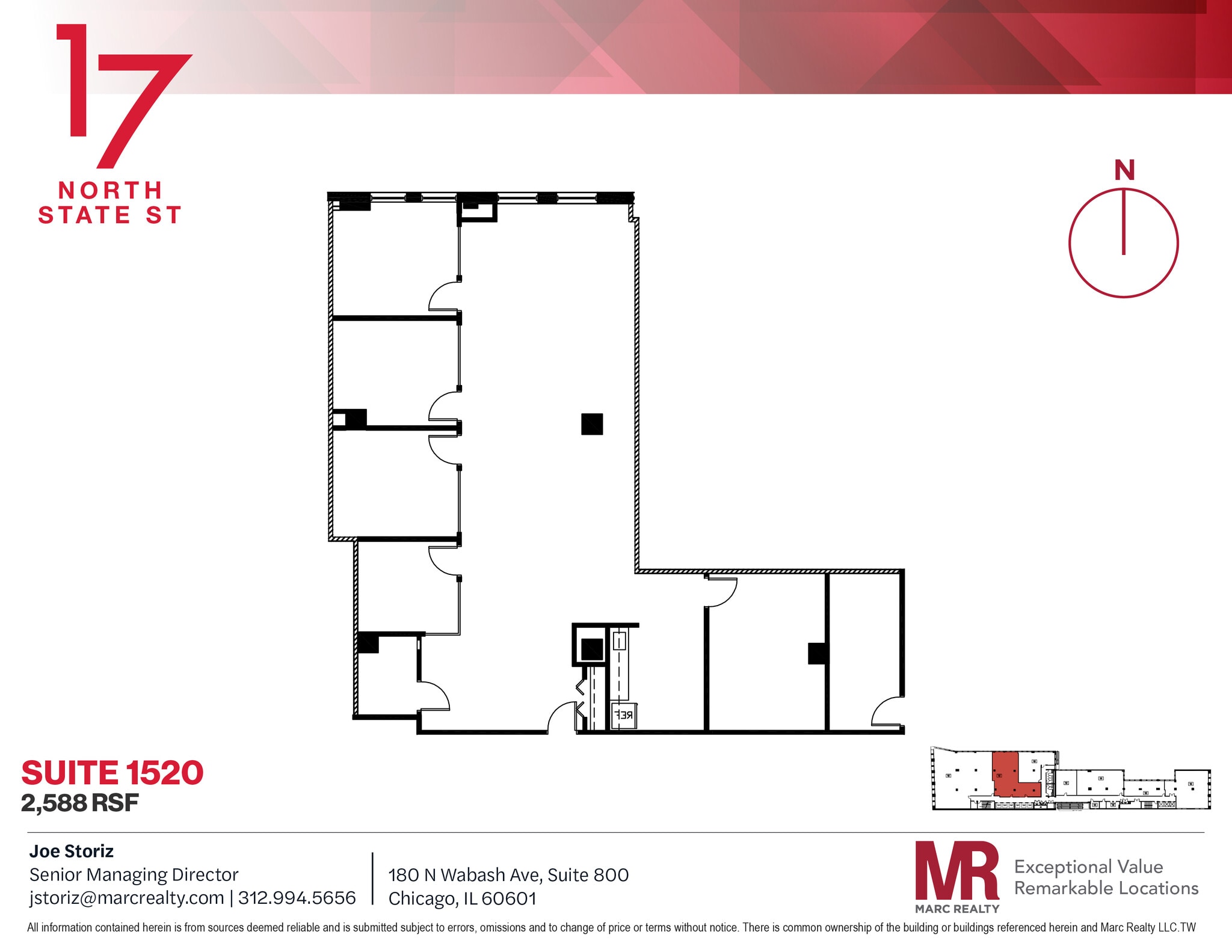 17 N State St, Chicago, IL for lease Floor Plan- Image 1 of 1