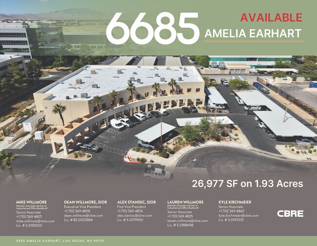 Plus de détails pour 6685 Amelia Earhart Ct, Las Vegas, NV - Industriel à louer
