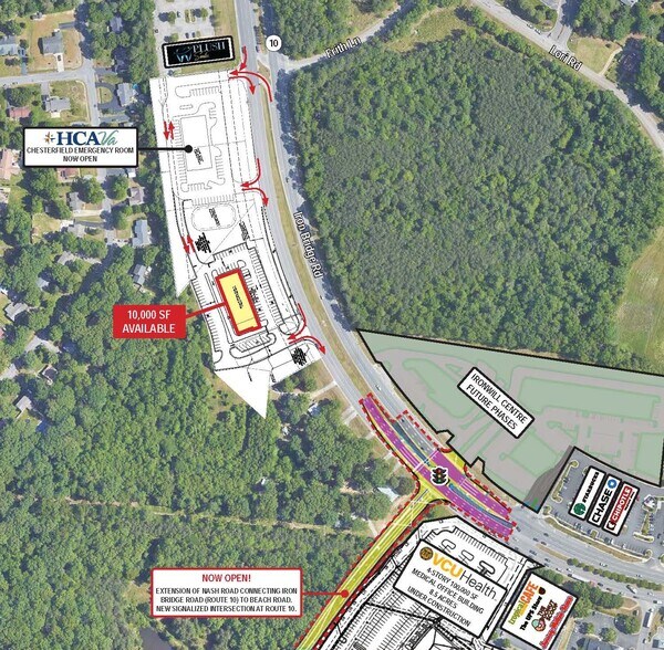 9750 Iron Bridge Rd, Chesterfield, VA for lease - Aerial - Image 2 of 2