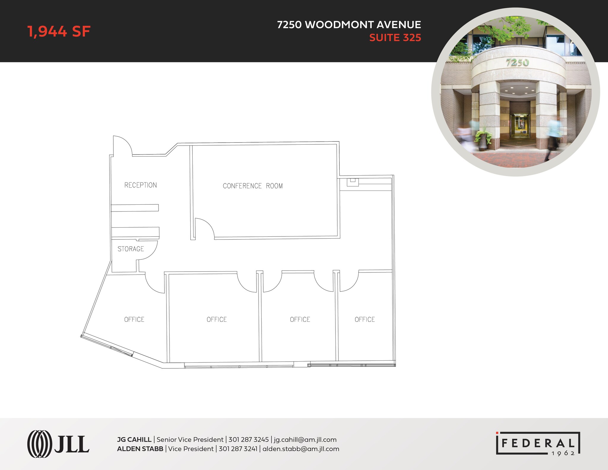 4801-4809 Bethesda Ave, Bethesda, MD à louer Plan d’étage- Image 1 de 2