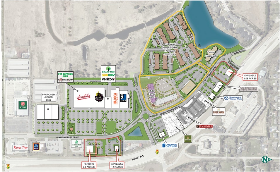 1295-1299 Olympia Fields Dr, Oconomowoc, WI à louer - Photo du bâtiment - Image 2 de 4