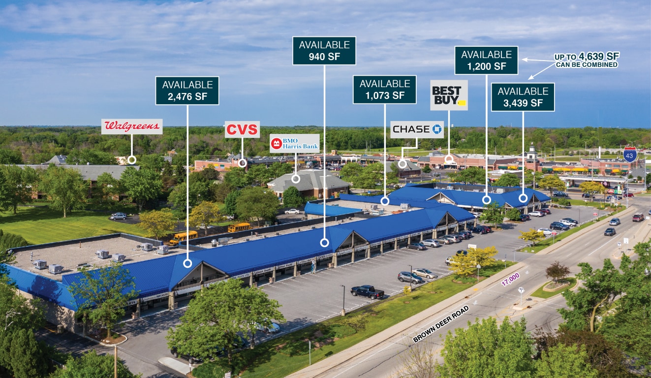 383 W Brown Deer Rd, Fox Point, WI for lease Primary Photo- Image 1 of 4