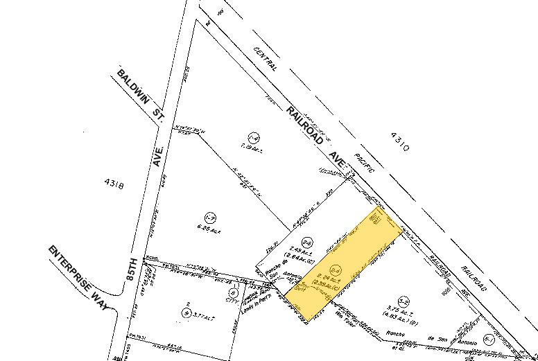 8977 Railroad Ave, Oakland, CA for sale - Plat Map - Image 2 of 3