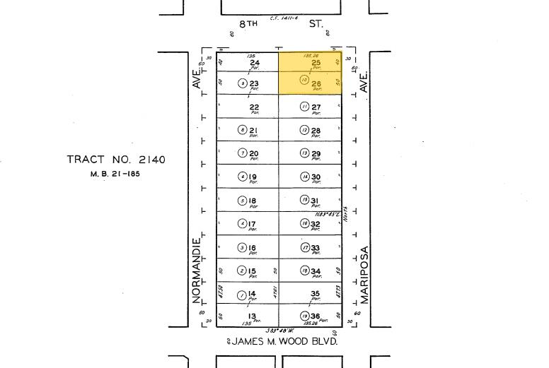 3242 W 8th St, Los Angeles, CA à louer - Plan cadastral - Image 2 de 6