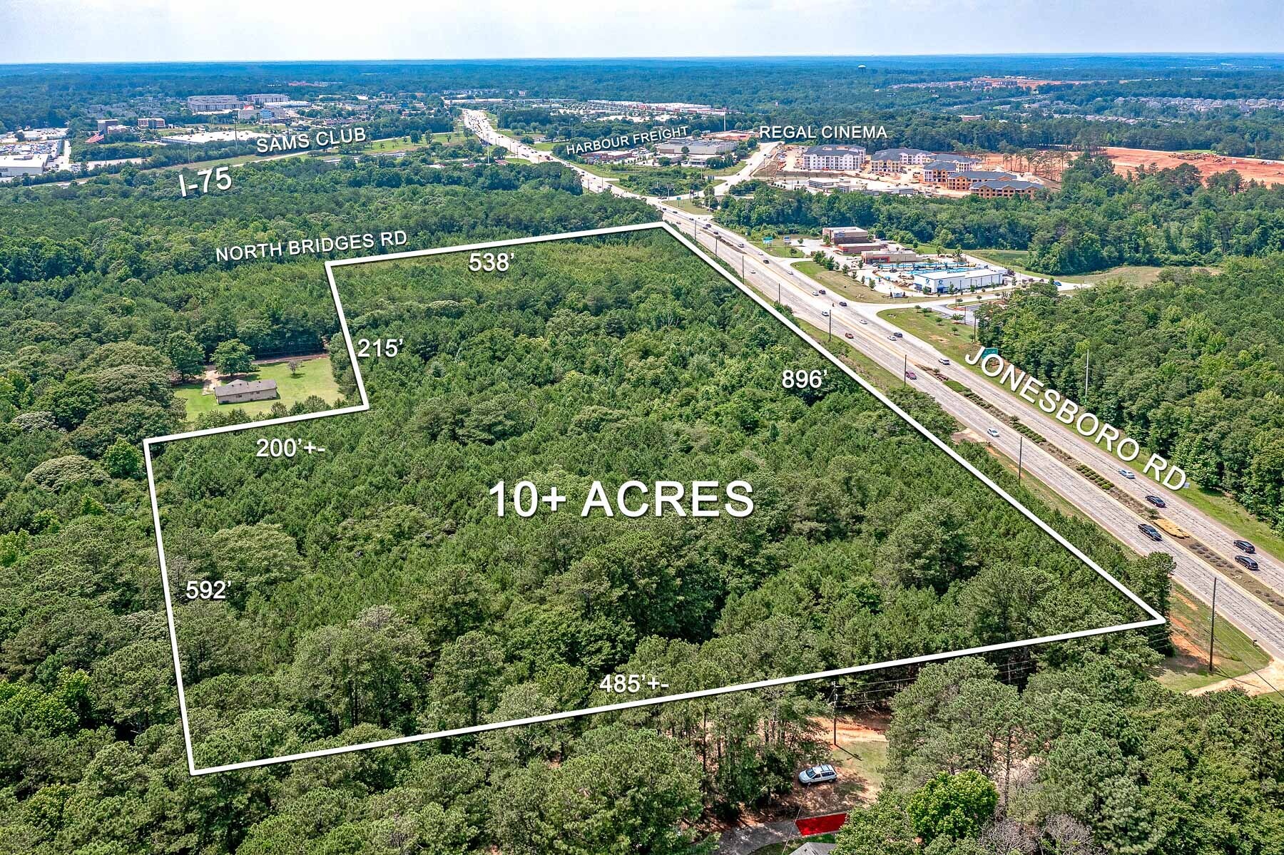 1321 Jonesboro Rd, McDonough, GA à vendre Aérien- Image 1 de 14