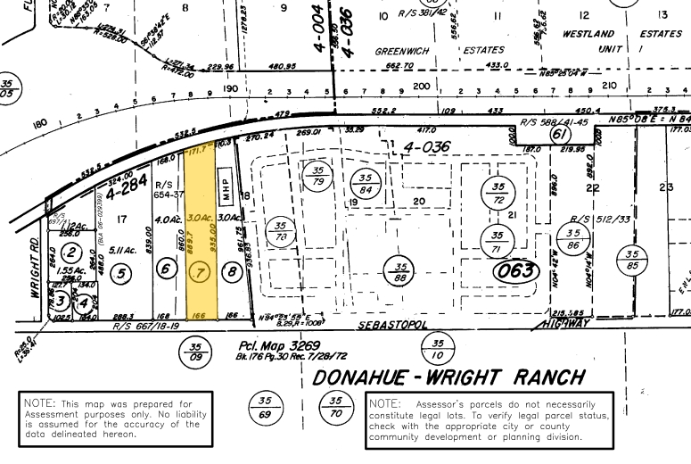 3995 Sebastopol Rd, Santa Rosa, CA à vendre - Plan cadastral - Image 1 de 10