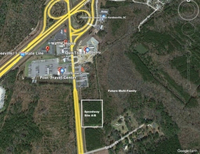 Speedway Blvd - Hwy 17 hwy, Hardeeville, SC - Aerial  map view