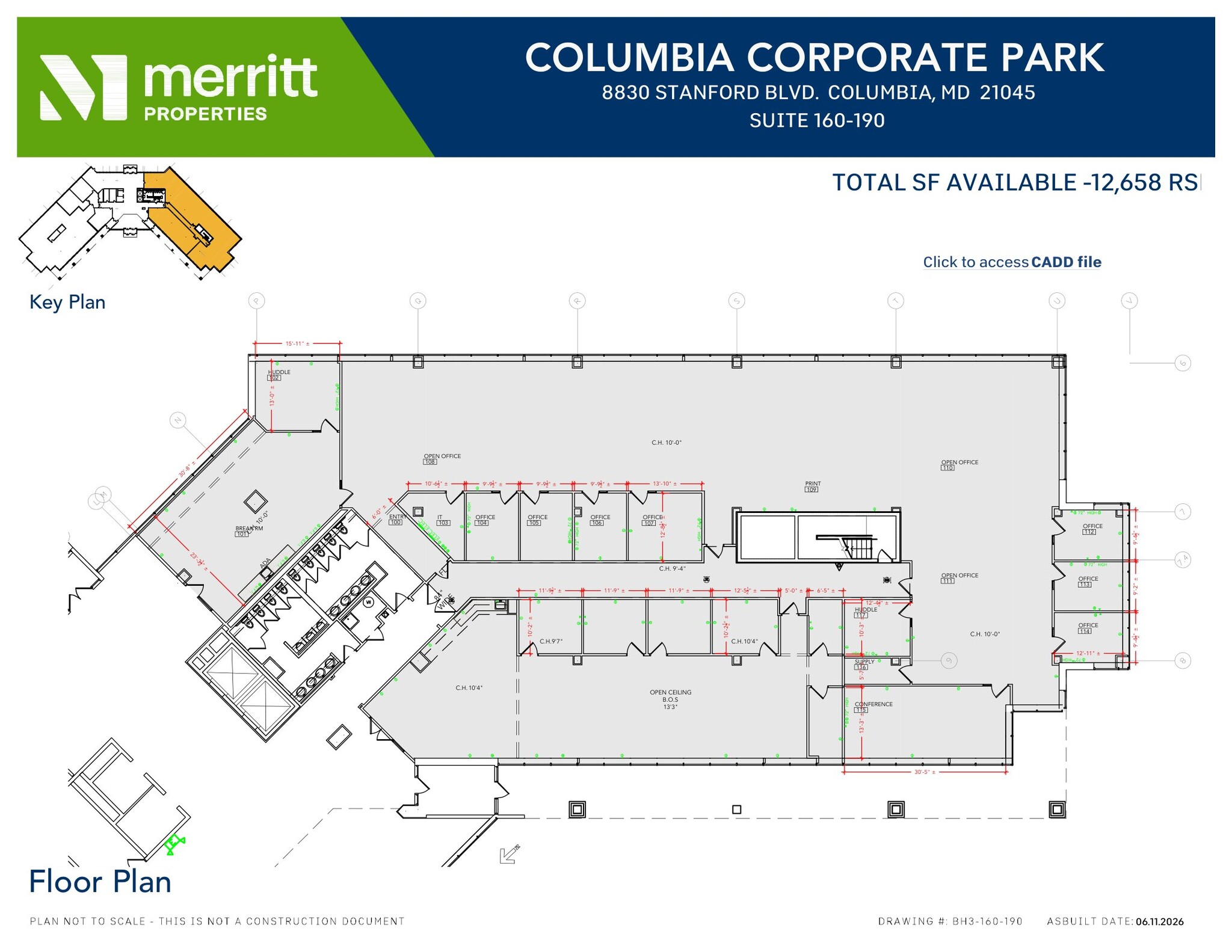 8830 Stanford Blvd, Columbia, MD for lease Floor Plan- Image 1 of 2