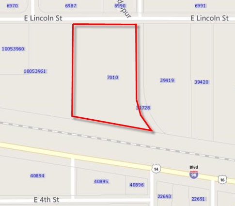 1200 Lincoln St, Gillette, WY for lease - Plat Map - Image 3 of 5