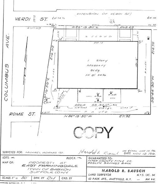 159-165 Verdi St, Farmingdale, NY à louer - Plan cadastral - Image 2 de 7