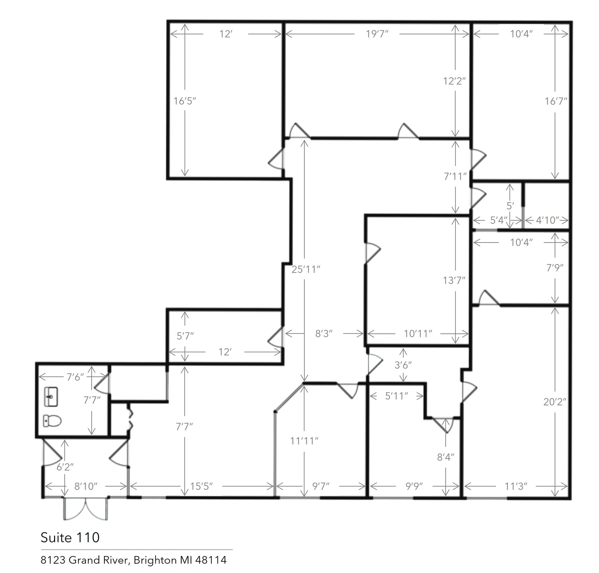 8123 Grand River Rd, Brighton, MI for sale Floor Plan- Image 1 of 1