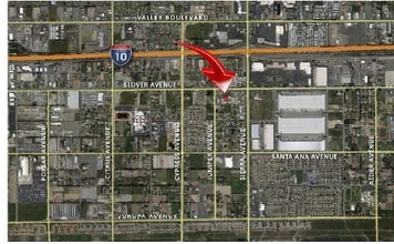 10557 Juniper Ave, Fontana, CA - AERIAL  map view