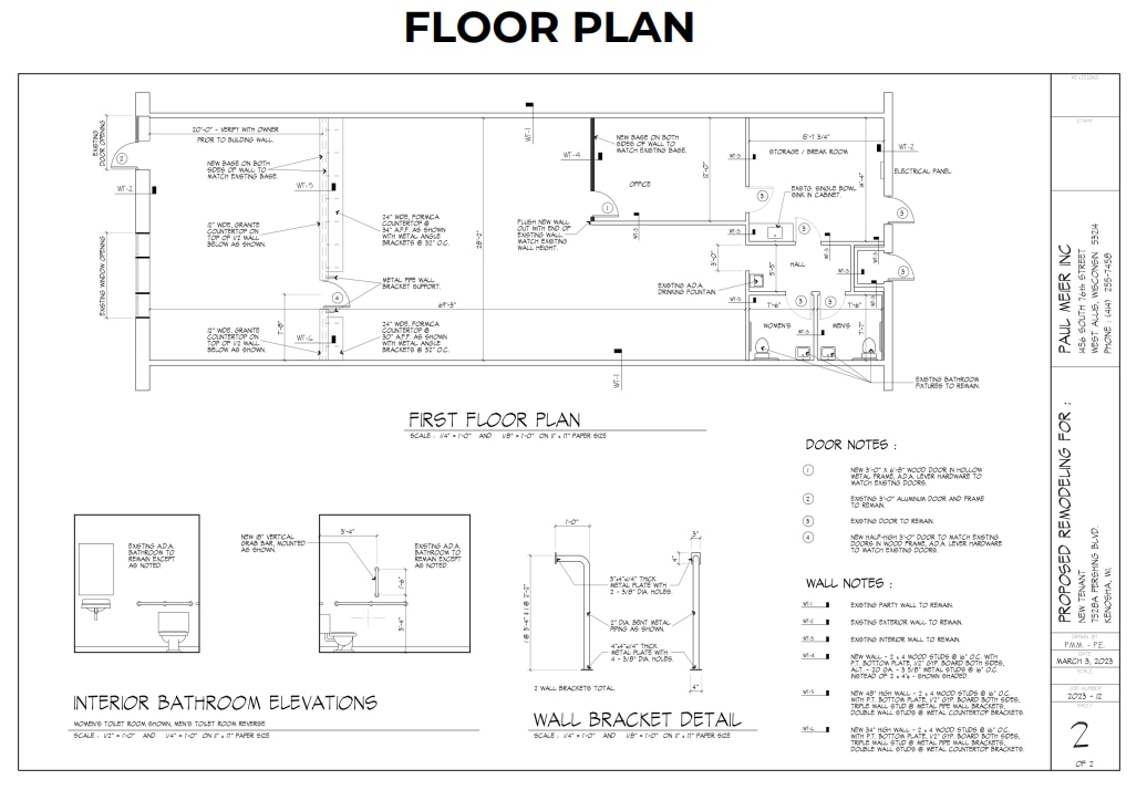 7528A Pershing Blvd, Kenosha, WI for lease Floor Plan- Image 1 of 1