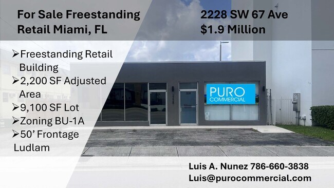 More details for 2228 SW 67th Ave, Miami, FL - Retail for Sale