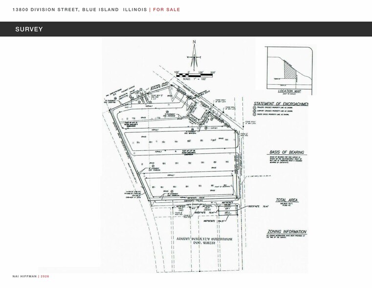 13800 Division St, Blue Island, IL à vendre - Plan cadastral - Image 2 de 2