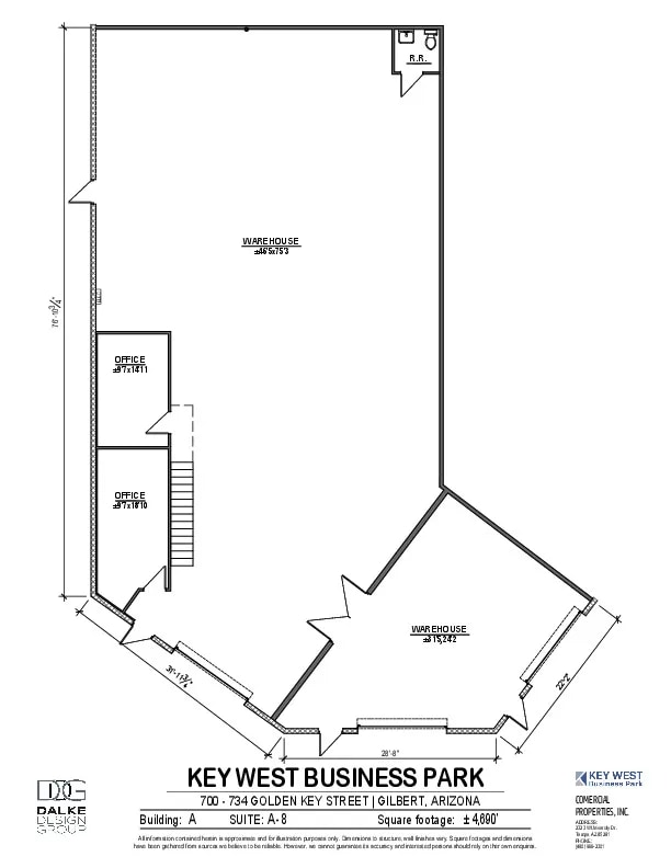 700 N Golden Key St, Gilbert, AZ for lease Floor Plan- Image 1 of 1