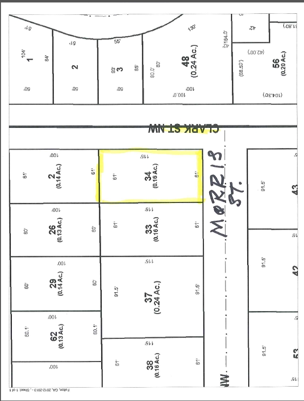 2639 Morris St, Atlanta, GA à vendre Plan cadastral- Image 1 de 1