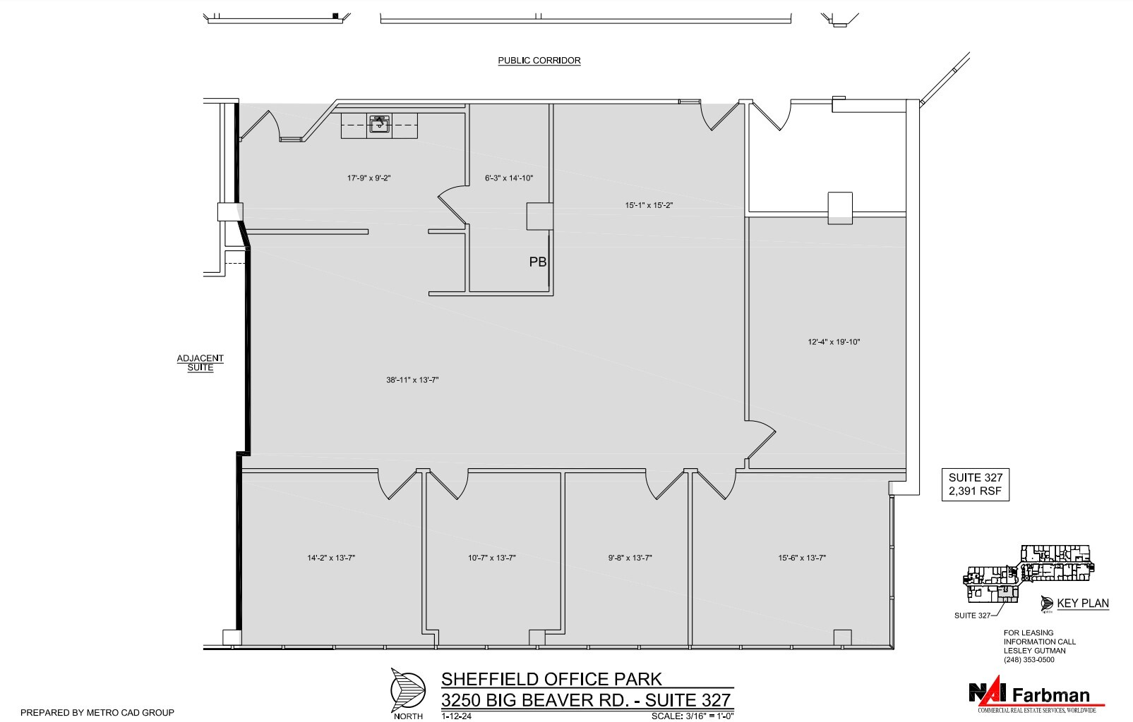 3310 W Big Beaver Rd, Troy, MI à louer Plan d  tage- Image 1 de 1