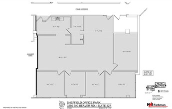 3310 W Big Beaver Rd, Troy, MI à louer Plan d  tage- Image 1 de 1