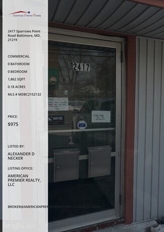 More details for 2417 Sparrows Point Rd, Sparrows Point, MD - Office for Lease