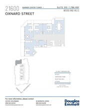 21600 Oxnard St, Woodland Hills, CA à louer Plan d’étage- Image 1 de 1