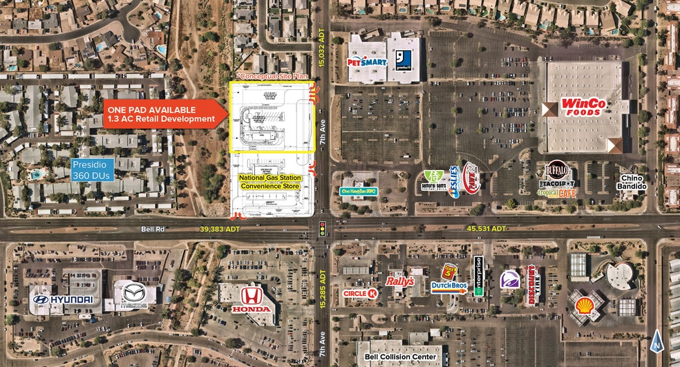 710 W Bell Rd, Phoenix, AZ à louer - Photo du bâtiment - Image 2 de 3