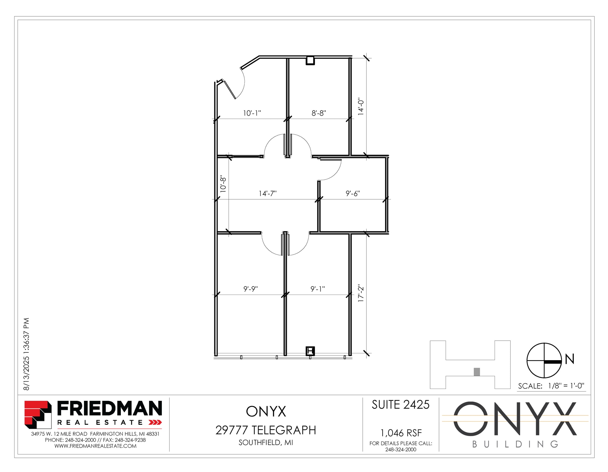 29777 Telegraph Rd, Southfield, MI for lease Floor Plan- Image 1 of 2