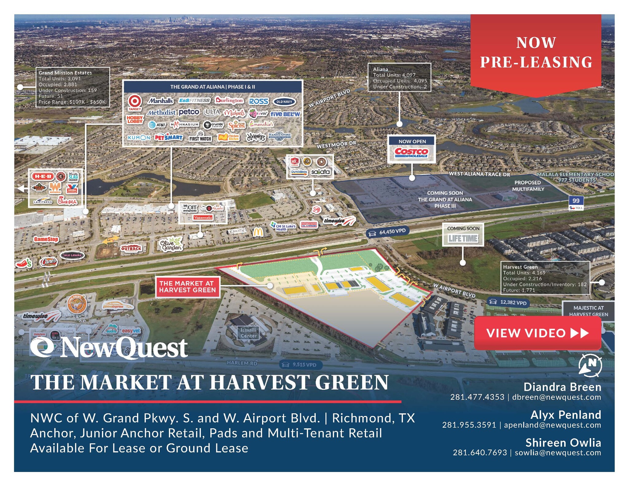 NWC W Grand Parkway S & W Airport Blvd, Richmond, TX for lease Primary Photo- Image 1 of 6