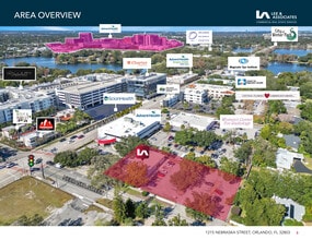 1215 Nebraska St, Orlando, FL - Aerial  map view