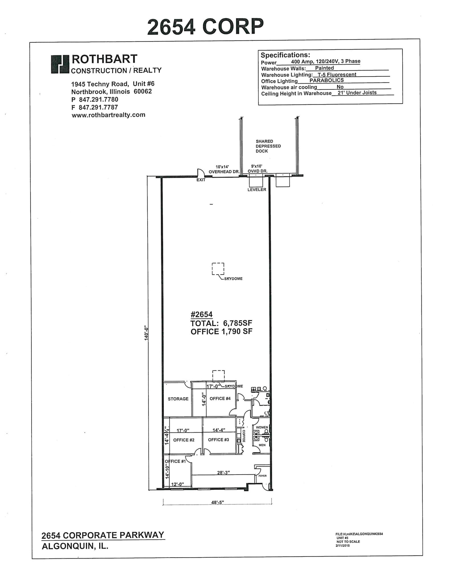 2654 Corporate Pky, Algonquin, IL for lease Site Plan- Image 1 of 1