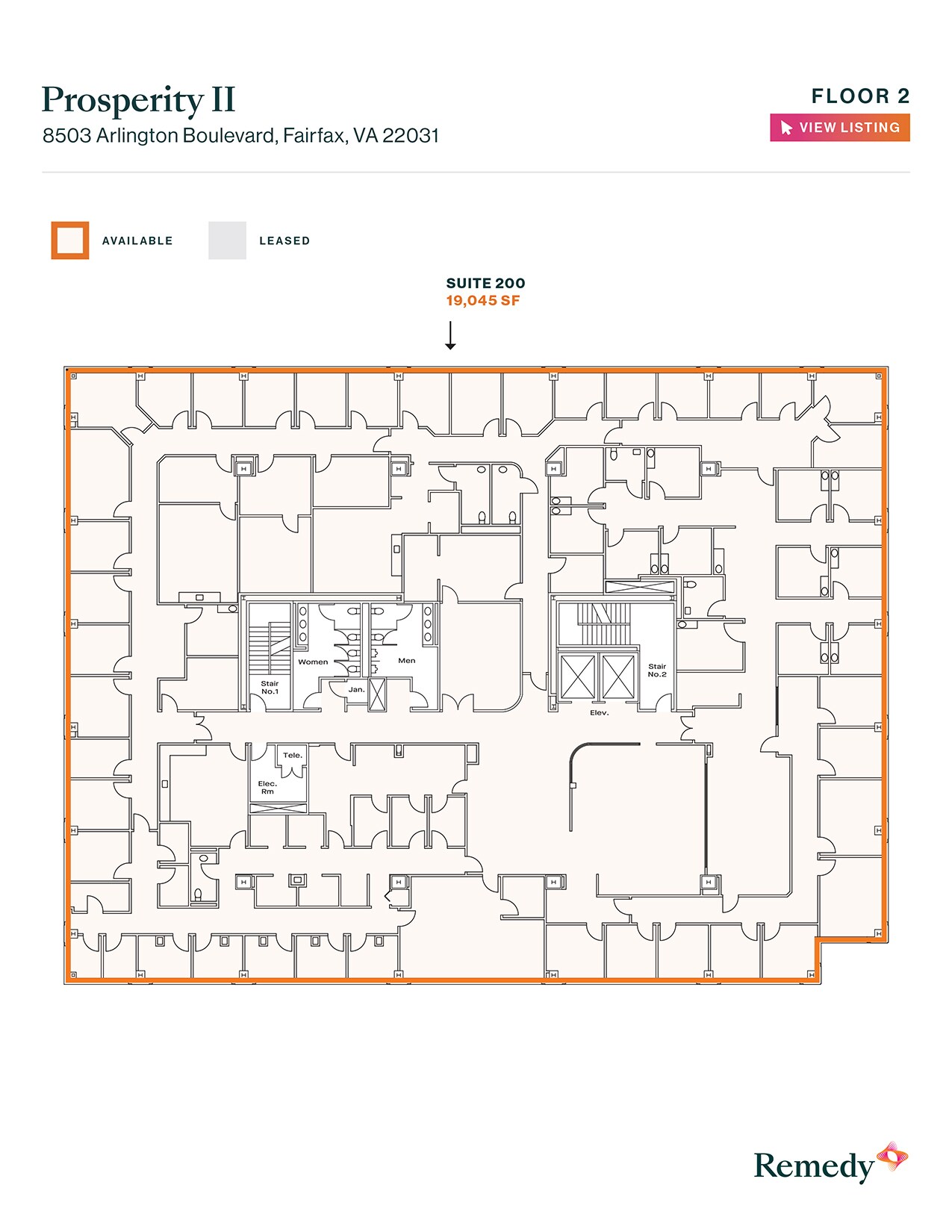 8501 Arlington Blvd, Merrifield, VA for lease Floor Plan- Image 1 of 1