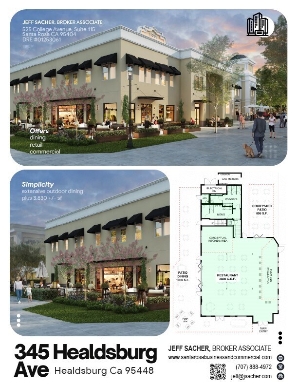 331-349 Healdsburg Ave, Healdsburg, CA for lease Interior Photo- Image 1 of 1