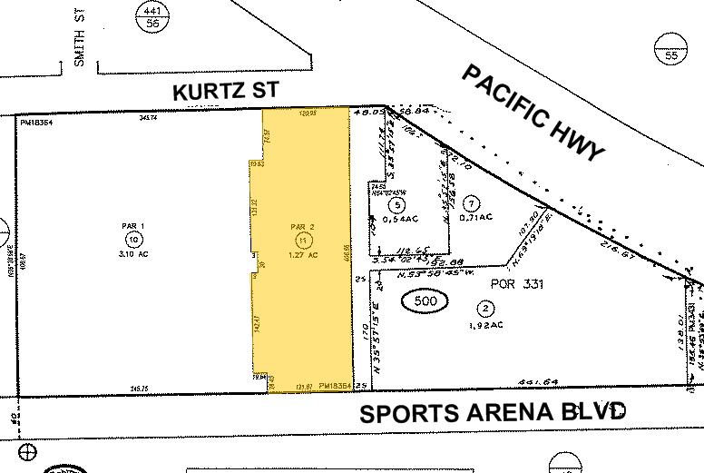 2717-2721 Kurtz St, San Diego, CA for lease - Plat Map - Image 2 of 6