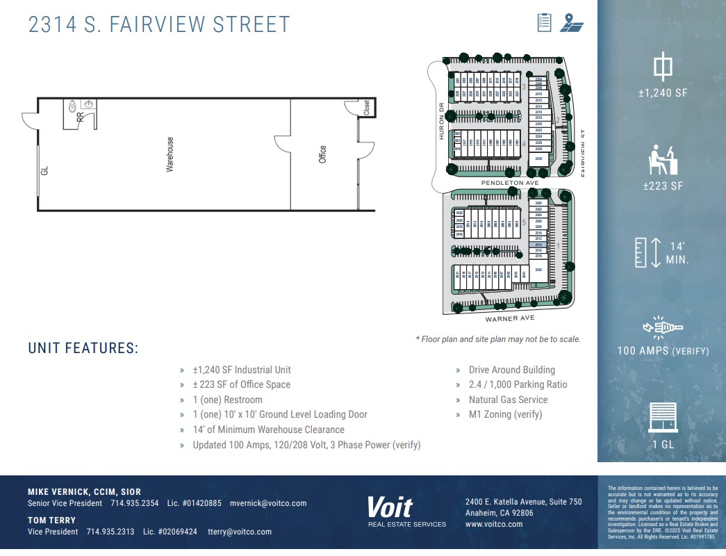 2223-2320 S Fairview St, Santa Ana, CA for lease Floor Plan- Image 1 of 6