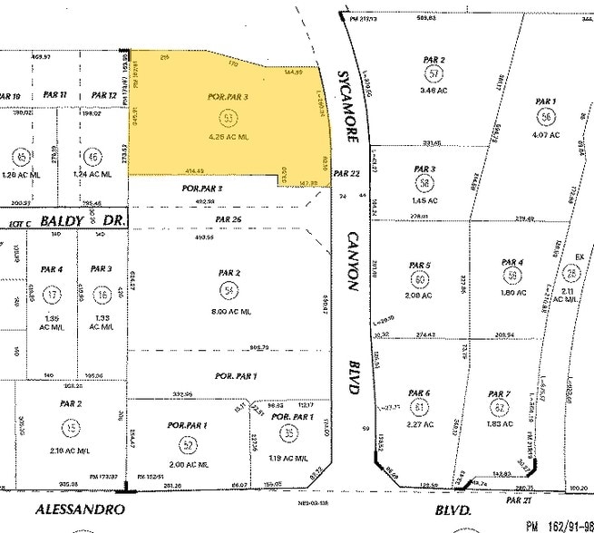 7275 Sycamore Canyon Blvd, Riverside, CA for sale - Plat Map - Image 2 of 8