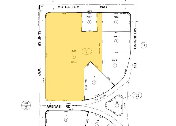 100-186 S Sunrise Way, Palm Springs, CA à louer - Plan cadastral - Image 2 de 7