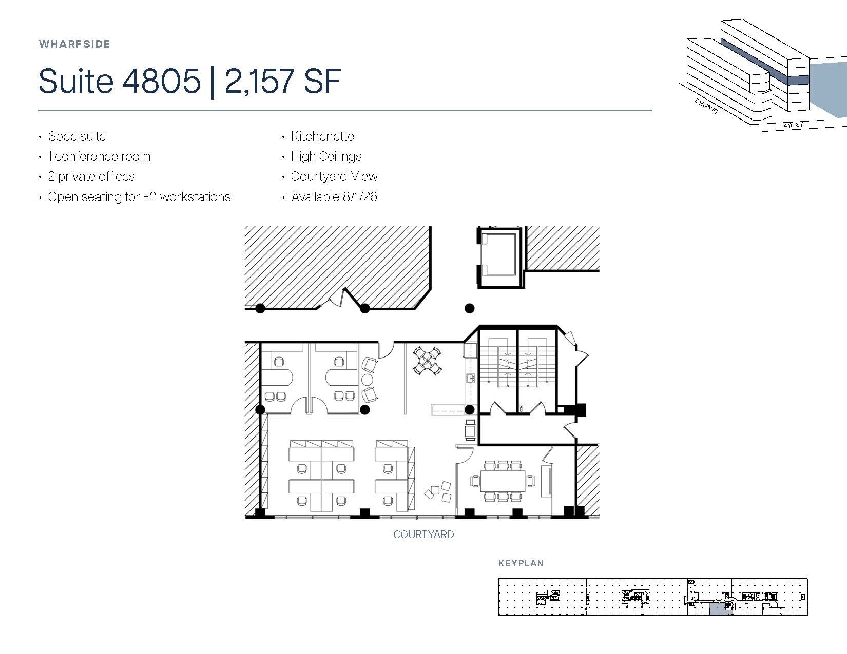 185 Berry St, San Francisco, CA à louer Plan d’étage- Image 1 de 1