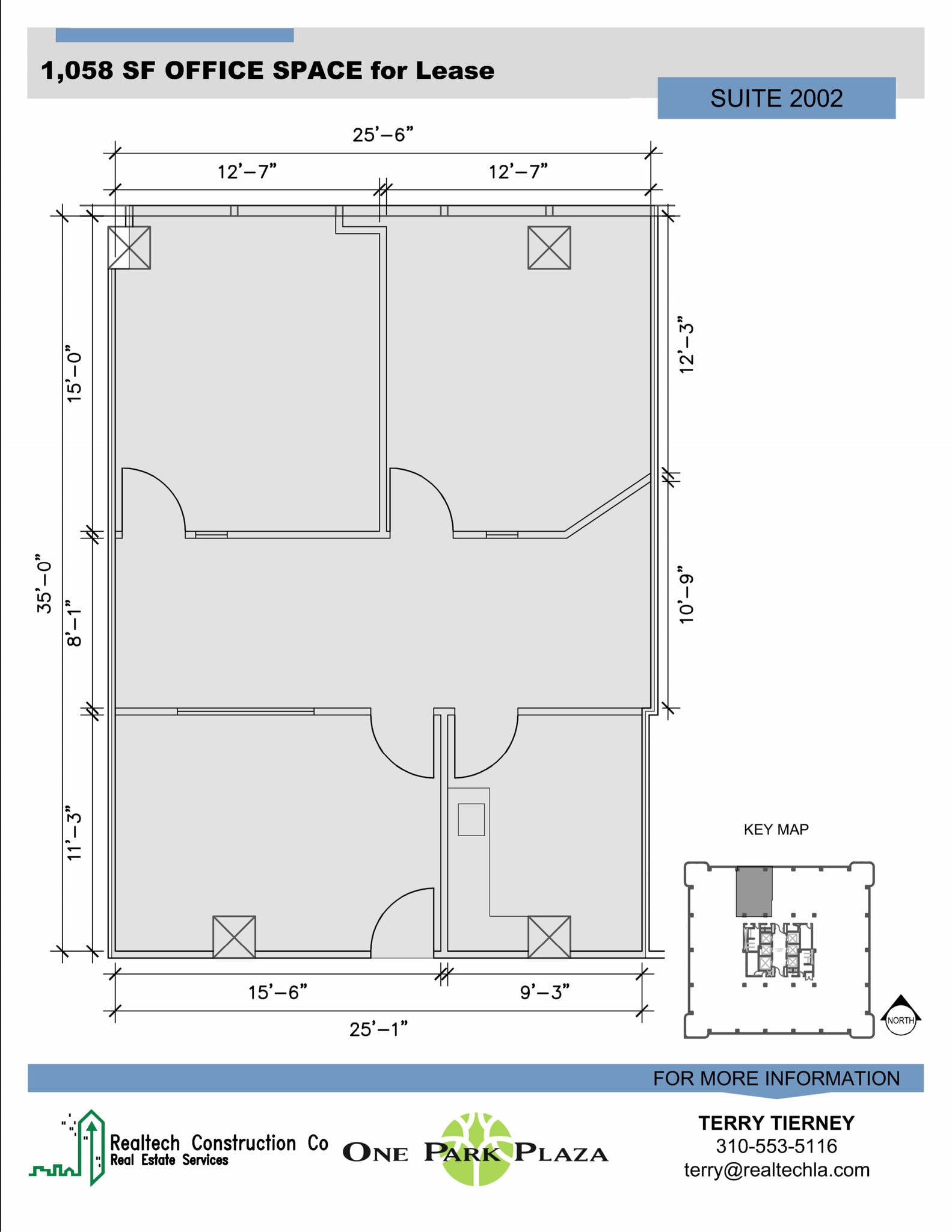 3250 Wilshire Blvd, Los Angeles, CA à louer Plan d’étage- Image 1 de 1