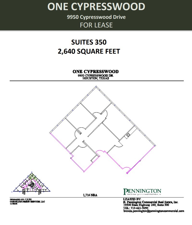 9950 Cypresswood Dr, Houston, TX for lease Floor Plan- Image 1 of 2