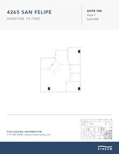 4265 San Felipe St, Houston, TX for lease Floor Plan- Image 1 of 1