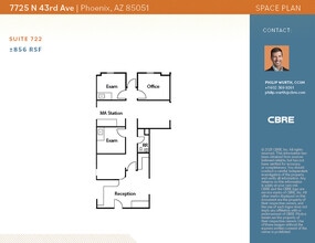 7725 N 43rd Ave, Phoenix, AZ for lease Floor Plan- Image 1 of 2