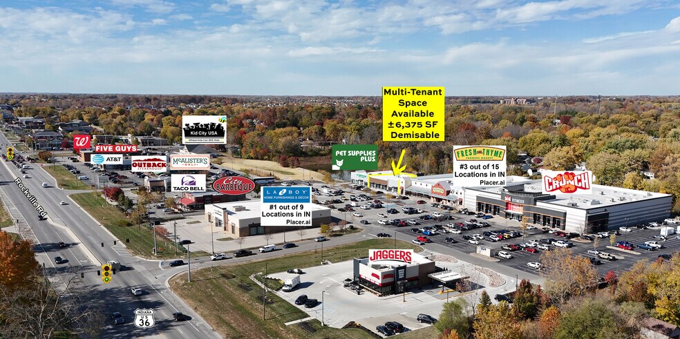 9140-9210 Rockville Rd, Indianapolis, IN for lease - Aerial - Image 2 of 5