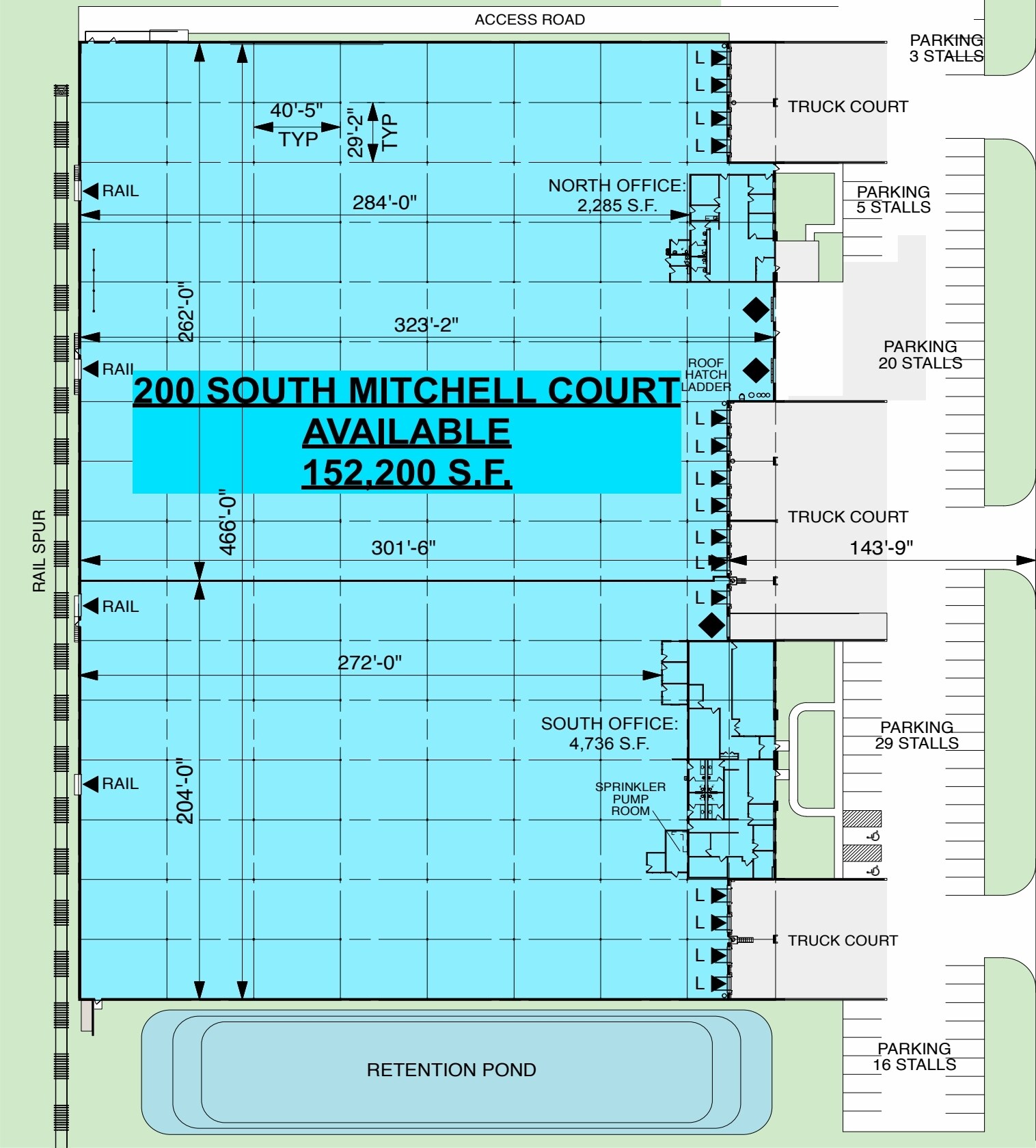 200 S Mitchell Ct, Addison, IL à louer Plan de site- Image 1 de 1