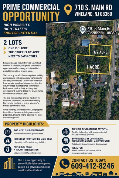 710 S Main Rd, Vineland, NJ for lease - Aerial - Image 1 of 1