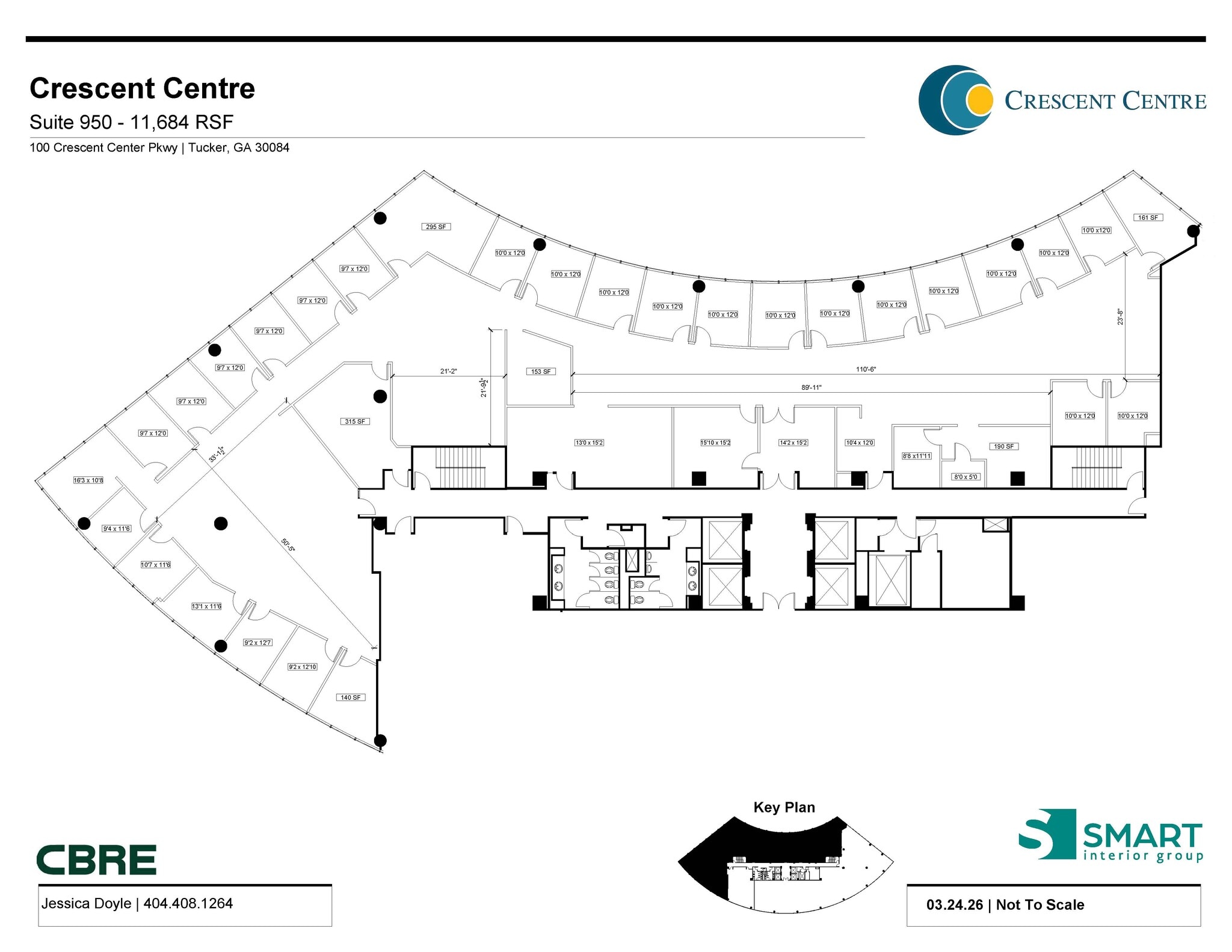100 Crescent Centre Pky, Tucker, GA à louer Plan d’étage- Image 1 de 1