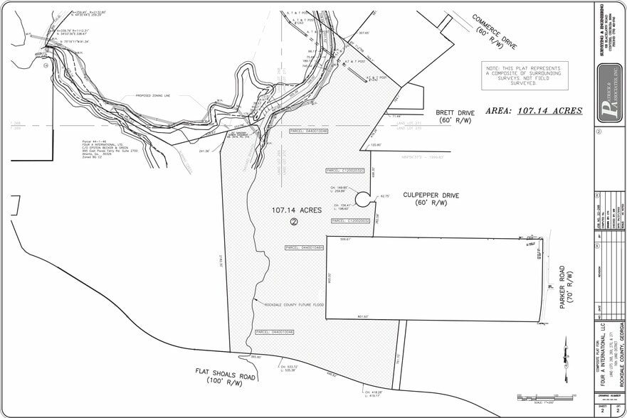 1255 Flat Shoals Rd SW, Conyers, GA for sale - Plat Map - Image 1 of 1