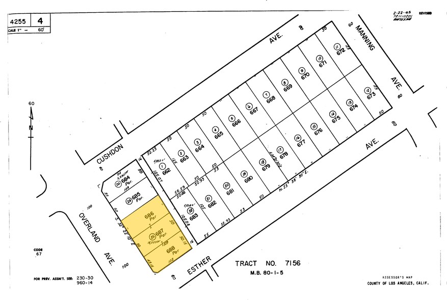 2566 Overland Ave, Los Angeles, CA à louer - Plan cadastral - Image 3 de 17