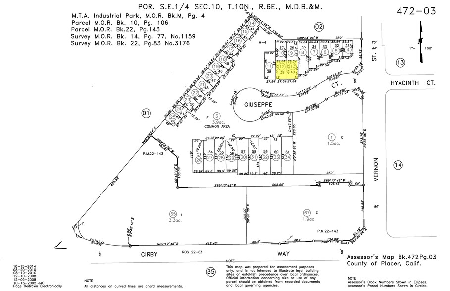 500 Giuseppe Ct, Roseville, CA à louer - Plan cadastral - Image 3 de 6